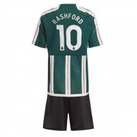 Manchester United Marcus Rashford #10 Replica Away Minikit 2023-24 Short Sleeve (+ pants)